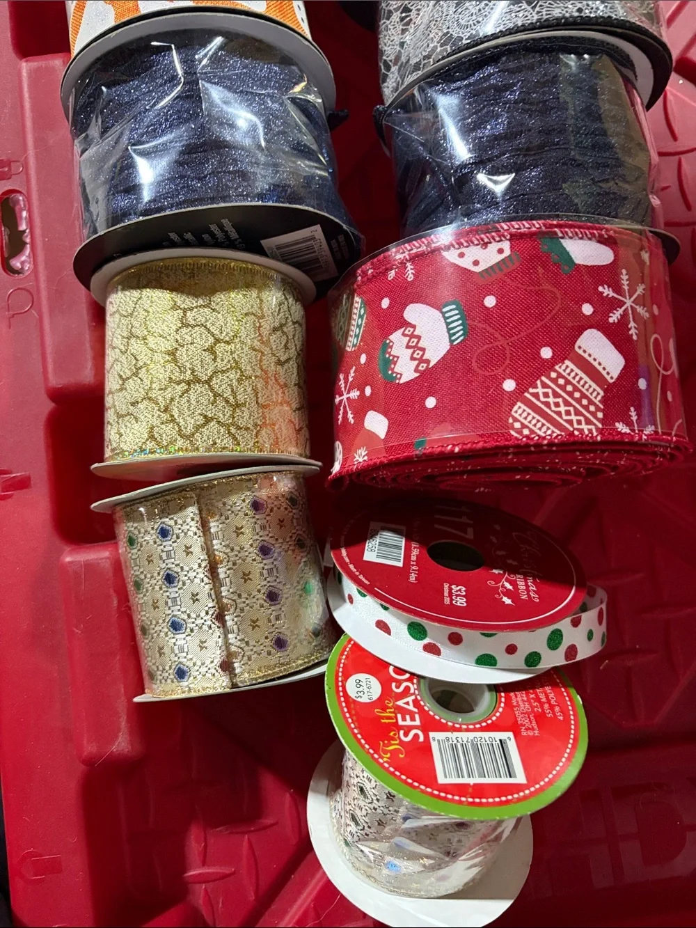 Assorted Halloween and Christmas Ribbon Bundle - Party & Craft Ribbon